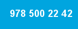978 500 22 42 978 500 22 42
